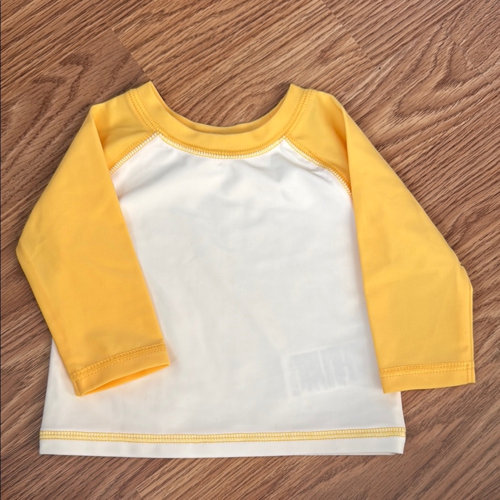 Old Navy Yellow and White Baby Shirt